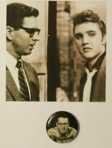 Elvis-related / Bill Randle Cleveland DJ Pin / Early promoter of Elvis - Picture 1 of 9