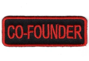 NUEVO COFUNDADOR (ROJO) CHOPPER MOTOCICLETA MOTOCICLISTA CLUB HIERRO EN PARCHE - Imagen 1 de 1