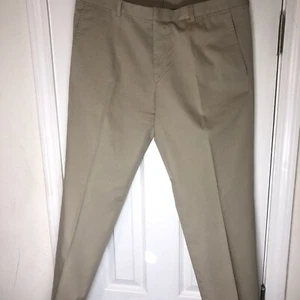 Hugo Boss Red Label Cotton Pants Mens 34x33 Beige Clean - Picture 1 of 9