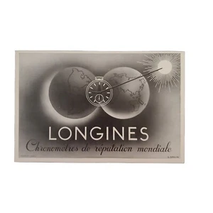 Longines Watches Original Print Magazine Advertisement From 1938 French - Picture 1 of 2