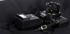 Ricoh XR500 Manual 35mm Film SLR c/w XR Rikenon 50mm f/2 L STD Lens & Flash Kit - Picture 1 of 12