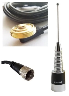 Antenna UHF 450-470 3dBd Hole Mount PL259 Mobile Icom Kenwood Vertex Radio NMO - Image 1 of 4