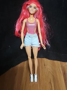 Barbie Pop Reveal Obst Serie Wassermelone Crush gelenkig rot weiß Haarpuppe - Bild 1 von 5