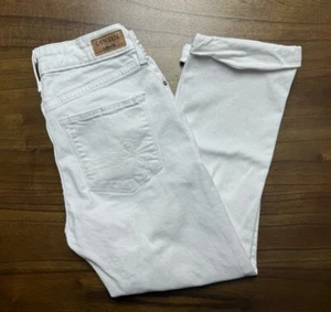 Denizen From Levis Modern Crop Cuffed Women's White Denim Jeans Sz 2-W26 - Imagen 1 de 11