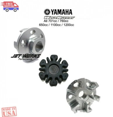 Kit de acoplador de accionamiento de billet Jetworks Yamaha Super Jet Wave Blaster 701 760 Rickter  Foto 1 de 2