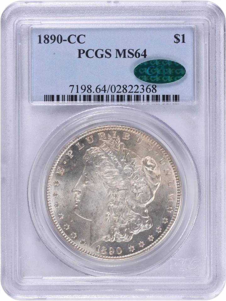 1890-CC Morgan Silver Dollar MS64 PCGS (CAC) - Image 1 of 4