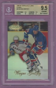 1998 98-99 TOPPS GOLD LABEL CLASS 1 RANGERS WAYNE GRETZKY #4 BGS 9.5 GEM MINT - Picture 1 of 2