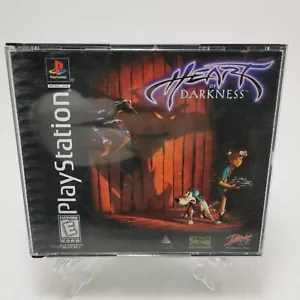 Heart of Darkness PS1 (Sony PlayStation 1, 1998) Complete/Black label no glasses - Picture 1 of 5
