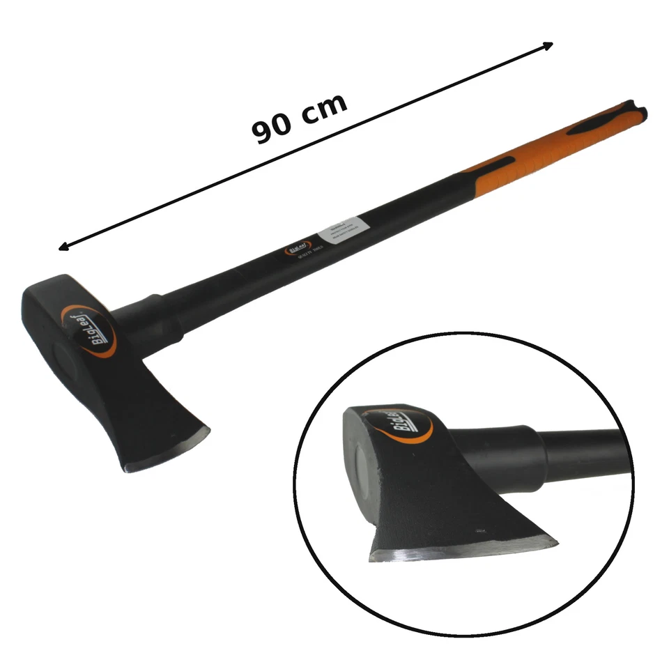 Spalt Axt Beil Spaltbeil Forstaxt Spaltaxt Spalthammer Handbeil 3000g extra lang - Bild 1 von 1