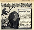 Elektryczny odkurzacz stokrotki Abner & Co. Ohligs ogłoszenie historyczne 1913