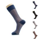 Men's Socks Knee High Striped Ultra Thin Formal Workwear Nylon Spandex