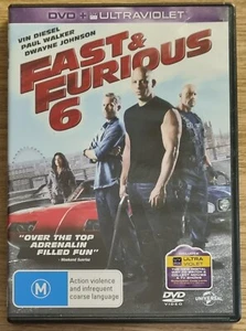Fast & Furious 6 ~ DVD ~ Region 2,4 ~ PAL ~ Diesel Walker Johnson ~ FREE postage - Picture 1 of 3