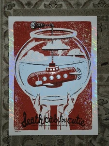 Death Cab for Cutie Poster METLIFE WHITE LAVA FOIL ONLY 10 MADE! OFFICIAL 2025 - Picture 1 of 15