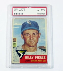 1953 Topps Baseball Billy Pierce #143 Chicago White Sox PSA 6 - Picture 1 of 6