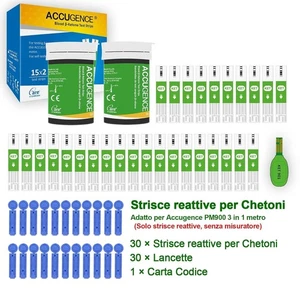 Fast 3-in-1 Blood Glucose Ketone Uric Acid Test strips - 5 Second Results rty - Picture 1 of 19