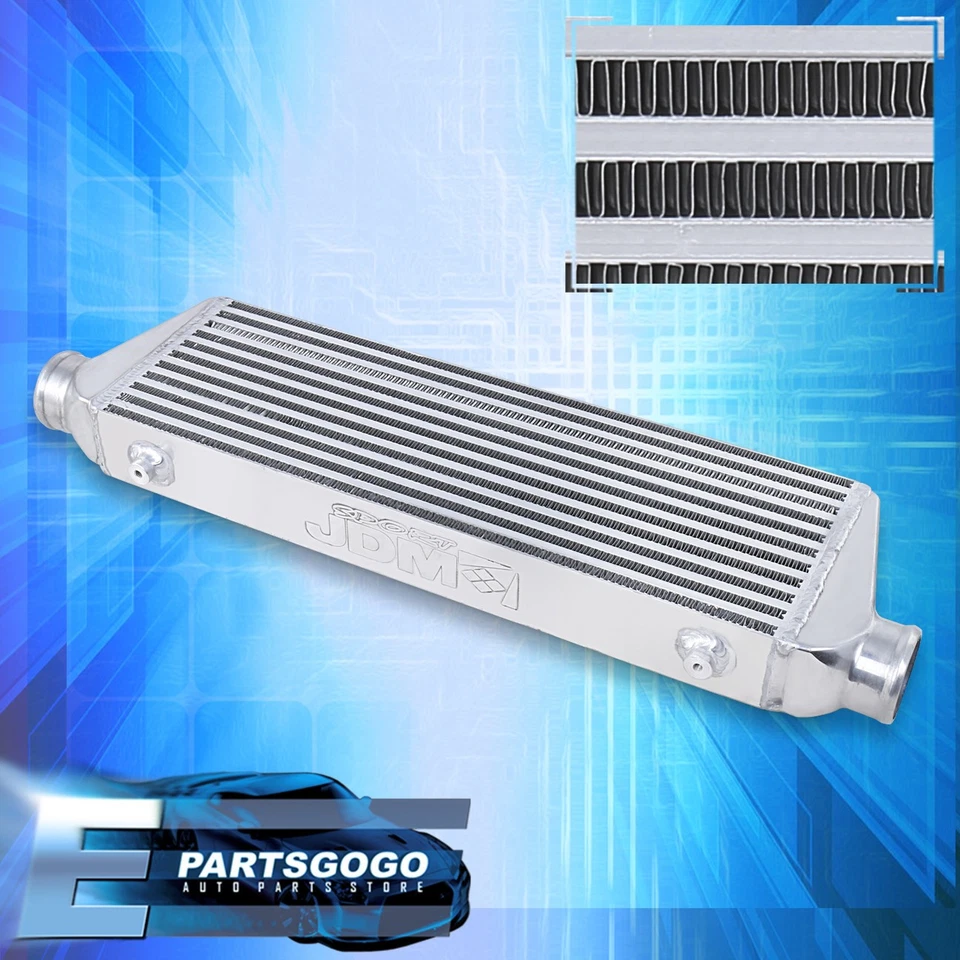 For Mazda Toyota Acura BMW Audi Honda Universal Intercooler 27.5"X7"X2.5" I/O - Image 1 of 4
