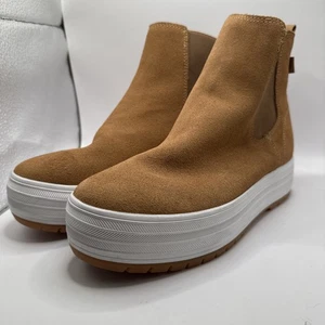 NEW Keds The Platform Chelsea Lug Boot Women's Brown Suede Size 7 - Picture 1 of 6