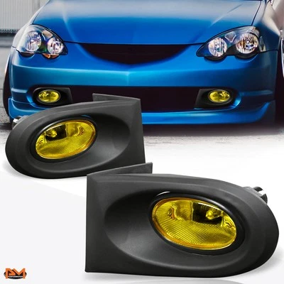 Luz antiniebla/lámpara con interruptor + cable lente ámbar para parachoques de conducción Acura RSX DC5 02-04 Foto 1 de 4