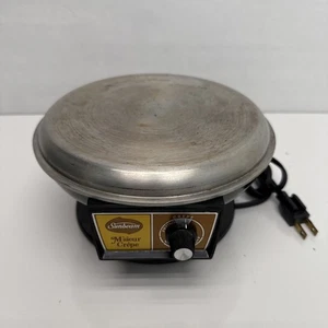 Plancha de placa caliente modelo 30-10 crepé eléctrica Sunbeam modelo de crepé M'Sieur vintage - Imagen 1 de 8