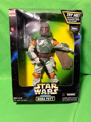 ELECTRONIC BOBA FETT 12" Star Wars Action Collection 1998 Hasbro Factory Sealed! - Image 1 of 2