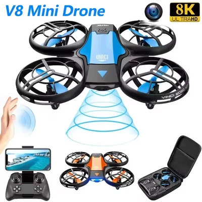 Mini Rc Drones Camera HD Beginner Quadcopter with 360° Flip Flying Toy Gift - Image 1 of 4