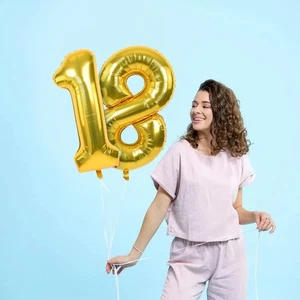 16in Foil Letter Balloons Number Balloon Baby Shower Wild One Decor Supplies 557 - Picture 1 of 20