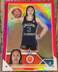 2023 Topps Chrome McDonald's All American Fuchsia Refractor /150 Sofia Bell #86 - Picture 1 of 2
