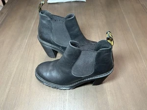 Dr. Martens Women's Hurston Platform Heeled Ankle Chelsea Black US 10 Boots Shoe - Picture 1 of 10