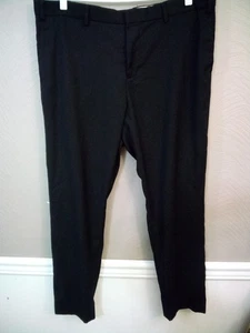 H&M Men's Slim Fit Suit Pants Career Office Business Preppy Black Size 42R - Picture 1 of 8