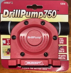 Milescraft 1314 DrillPump750 Self Priming Water Pump Drill Attachment, New - Picture 1 of 1