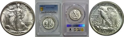 1939-D 50C Walking Liberty Half Dollar PCGS MS-66+ - Image 1 of 3