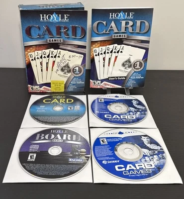 Hoyle Card Games (PC CD-ROM, 2005) Alot Of 4 Mixed PC Games Poker, Solitaire - Image 1 of 4