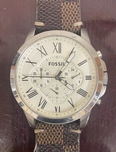 RELOJ PULSERA FOSSIL FS4735 CRONÓGRAFO UNISEX con CORREA DE LONA CAQUI. (24) - Imagen 1 de 2