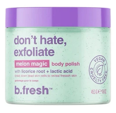 b.fresh Don’t Hate Exfoliate Melon Magic Body Polish 16 oz Vegan Body Scrub - Image 1 of 2