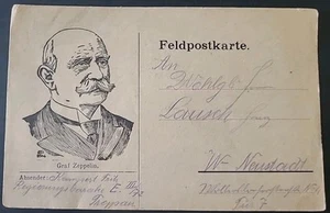 AK Karte Graf Zeppelin Feldpost Postkarte (0625 - Bild 1 von 2