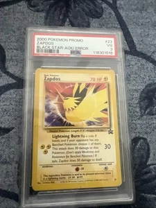 2000 POKEMON PROMO ZAPDOS BLACK STAR - AOKI ERROR PSA 4 - Picture 1 of 2