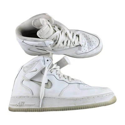 Nike Air Force 1 Mid 07 Color Of The Month Mens 11 White Summit Basketball Shoes - Image 1 of 4