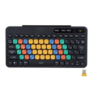 ELECOM Wireless Keyboard Wireless 2.4GHz for Children Computer Learning Programm - Picture 1 of 7