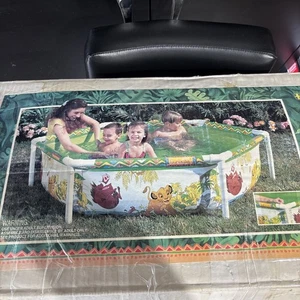Vintage 90’s Intex Disney The Lion King 6’x18” Jungle Fun Frame Pool - Bild 1 von 9