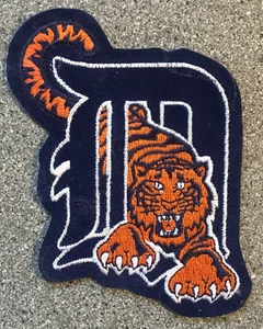 1994-2013 DETROIT TIGERS MLB BASEBALL VINTAGE 4" TEAM LOGO PATCH - Picture 1 of 4