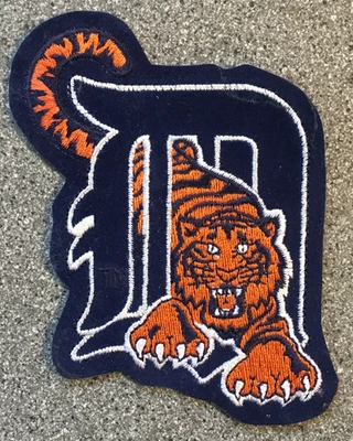 1994-2013 DETROIT TIGERS MLB BASEBALL VINTAGE 4" TEAM LOGO PATCH - Image 1 of 4