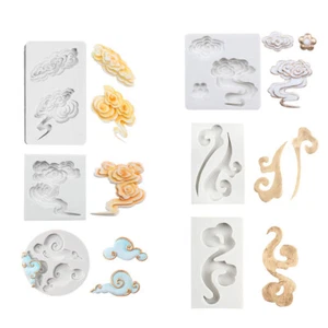 7 Pattern Cloud Shape Silicone Fondant Mould Chinese Style DIY Clay,Craft Mould - Picture 1 of 23