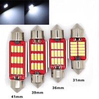 Bombillas LED, C5W, C10W, 2/4/6, 12SMD, interior, maletero, blanco frio Canbus