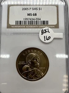 2005-P Sacagawea Native Dollar NGC MS68 SMS Quality See Description Bx1 16 - Picture 1 of 2