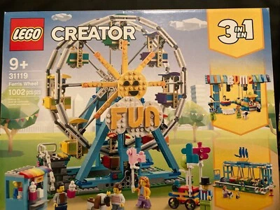 LEGO 31119 2021 CREATOR Ferris Wheel Building Kit 1002 Pcs 3 in 1 IN HAND - Image 1 of 4
