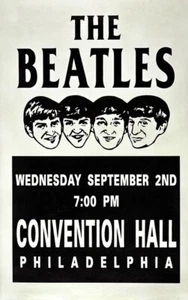 The Beatles Convention Hall Philadelphia Framed Concert Poster - Picture 1 of 2