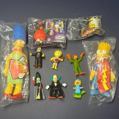 ЛОТ ТОВАРОВ SIMPSONS BURGER KING ХЭЛЛОУИН ФИГУРКИ (НЕКОТОРЫЕ НОВЫЕ ЗАПЕЧАТАННЫЕ) ИГРУШКИ ВИНТАЖНЫЙ - Изображение 1 из 4