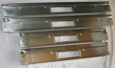 Lincoln Continental Mark V 1960 placas de umbral de 4 puertas aluminio (4) como original nuevo Foto 1 de 2