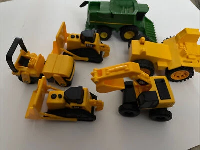 Toy State CAT Mini Machines  Plastic Caterpillar Construction & Ertl John Deere - Image 1 of 4