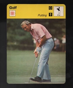 1978 Arnold Palmer Putting Sportscaster Golf Card 41-05 Italy NM-MT - Picture 1 of 2